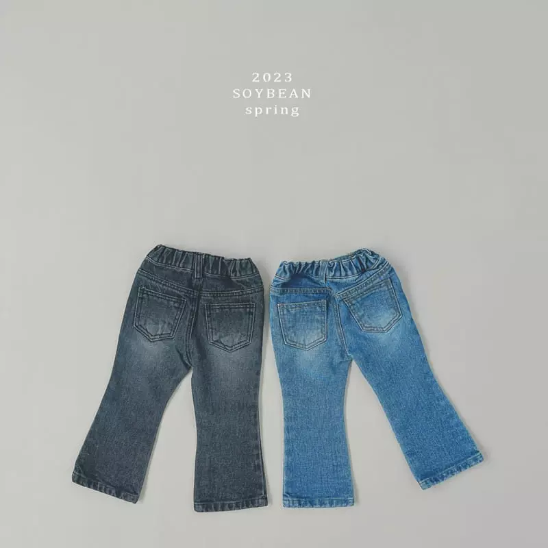 Soybean - Korean Children Fashion - #childofig - Vcat Wahing Bootscut Pants - 7
