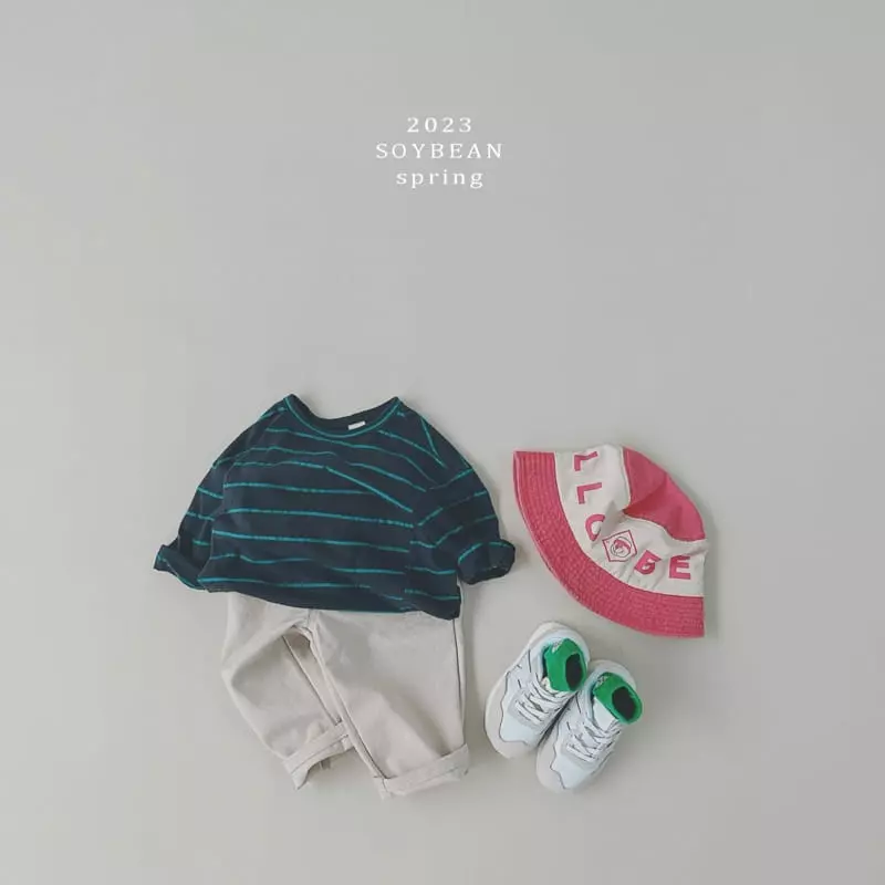 Soybean - Korean Children Fashion - #childofig - Stripes Loose Tee