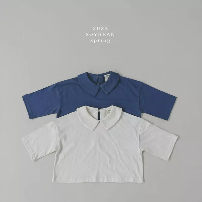 Soybean - Korean Children Fashion - #childrensboutique - Petit Collar Box Tee - 6