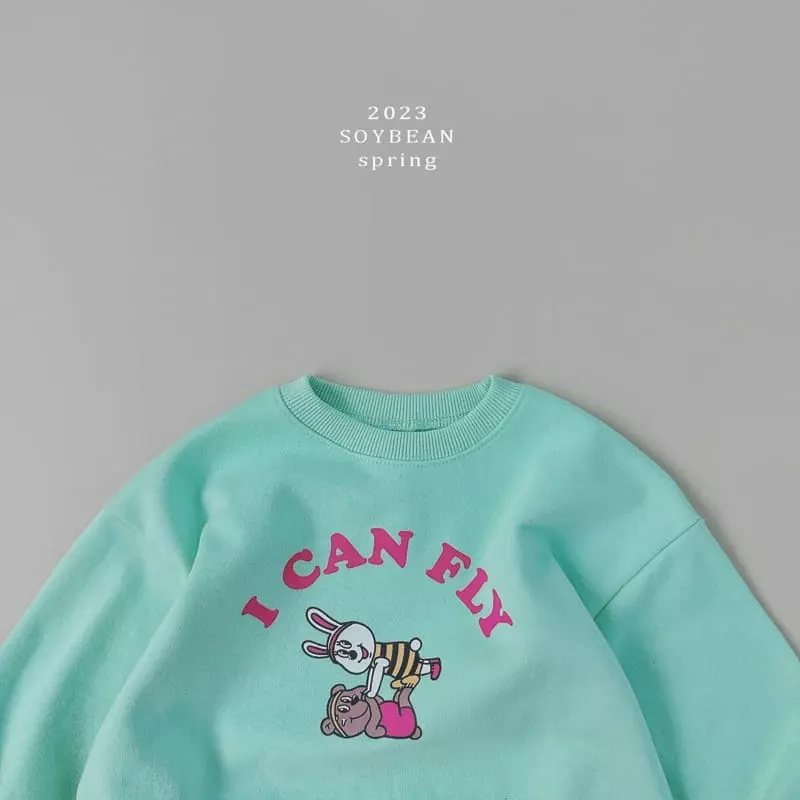 Soybean - Korean Children Fashion - #childofig - I Can Fly Top Bottom Set - 4