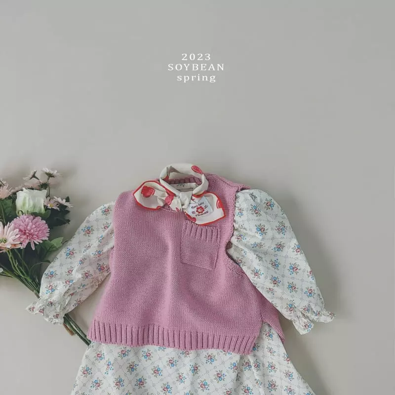 Soybean - Korean Children Fashion - #fashionkids - French Frill One-piece - 5