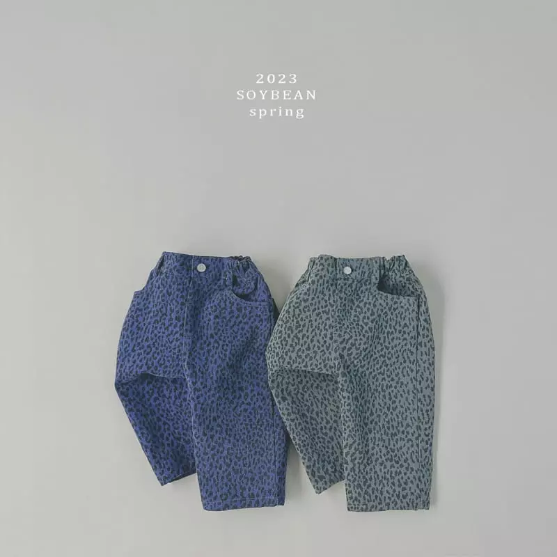 Soybean - Korean Children Fashion - #kidsshorts - Leopard Baggy Pants - 10