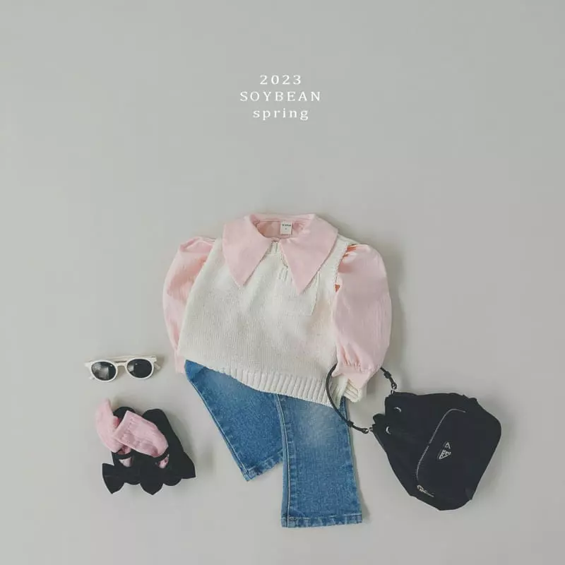 Soybean - Korean Children Fashion - #kidsshorts - Casual Puff Blouse - 3