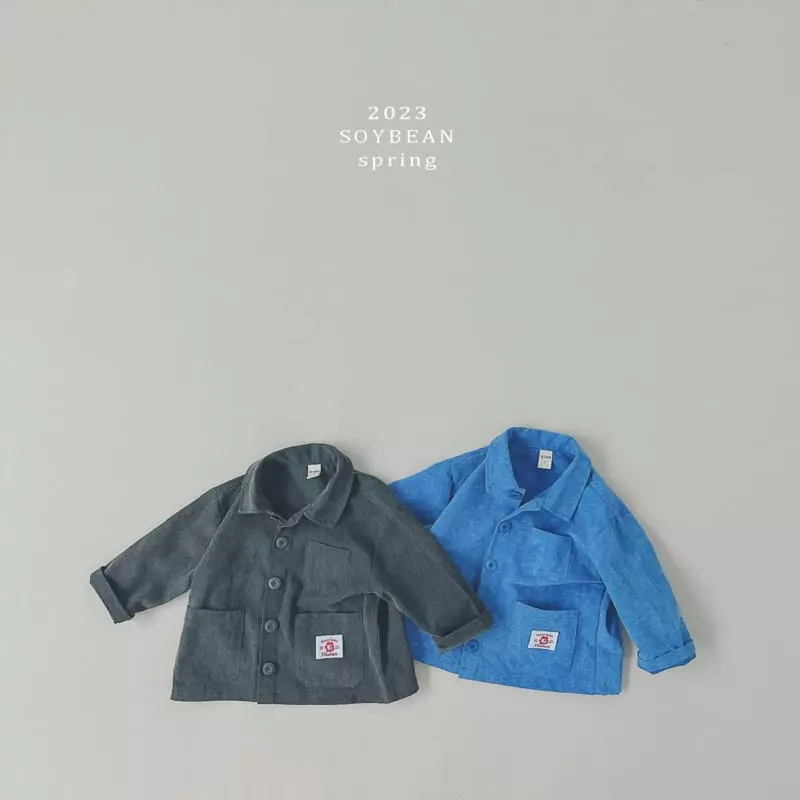 Soybean - Korean Children Fashion - #kidsshorts - Flwoer Bear Spring Field Jacket