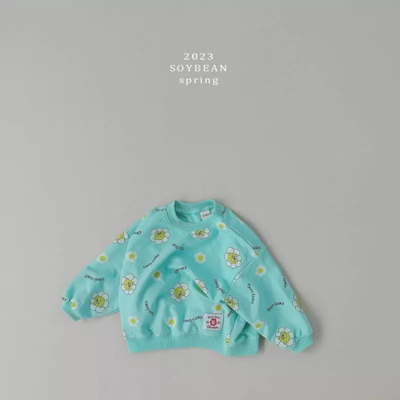 Soybean - Korean Children Fashion - #fashionkids - Flower Bear Top Bottom Set - 4