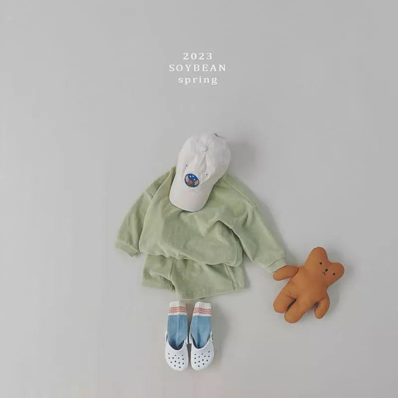 Soybean - Korean Children Fashion - #kidsshorts - SS Terry Top Bottom Set