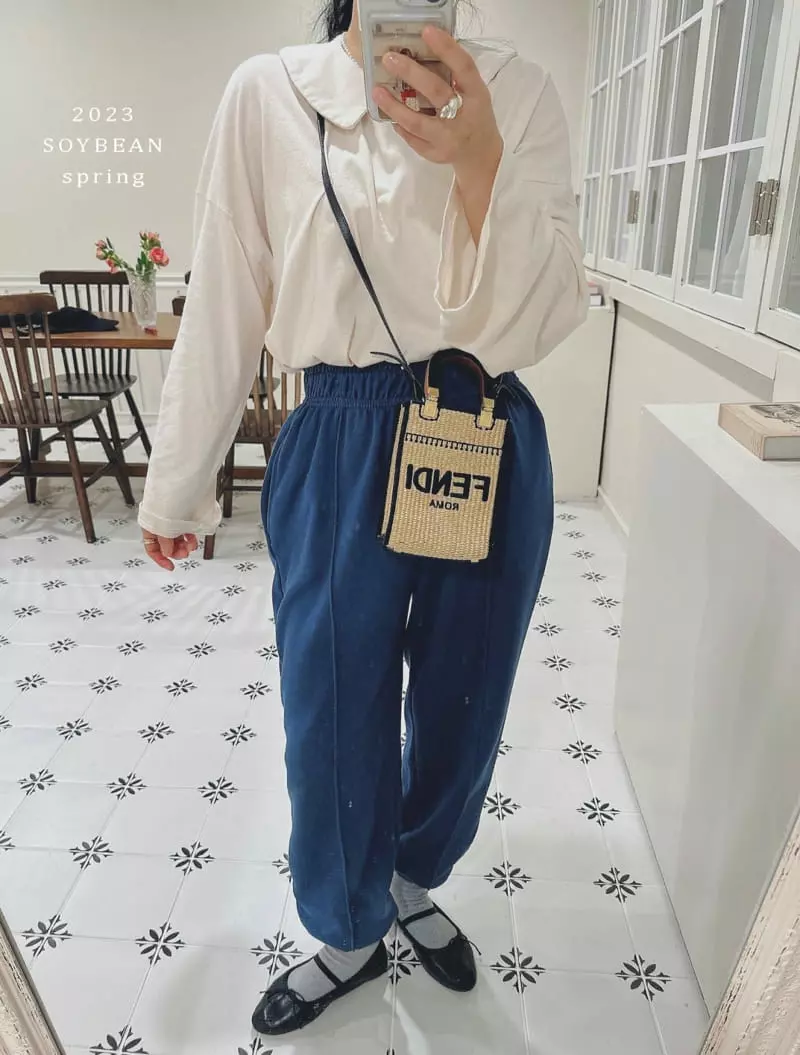 Soybean - Korean Children Fashion - #kidzfashiontrend - Mom Petit Collar Box Tee