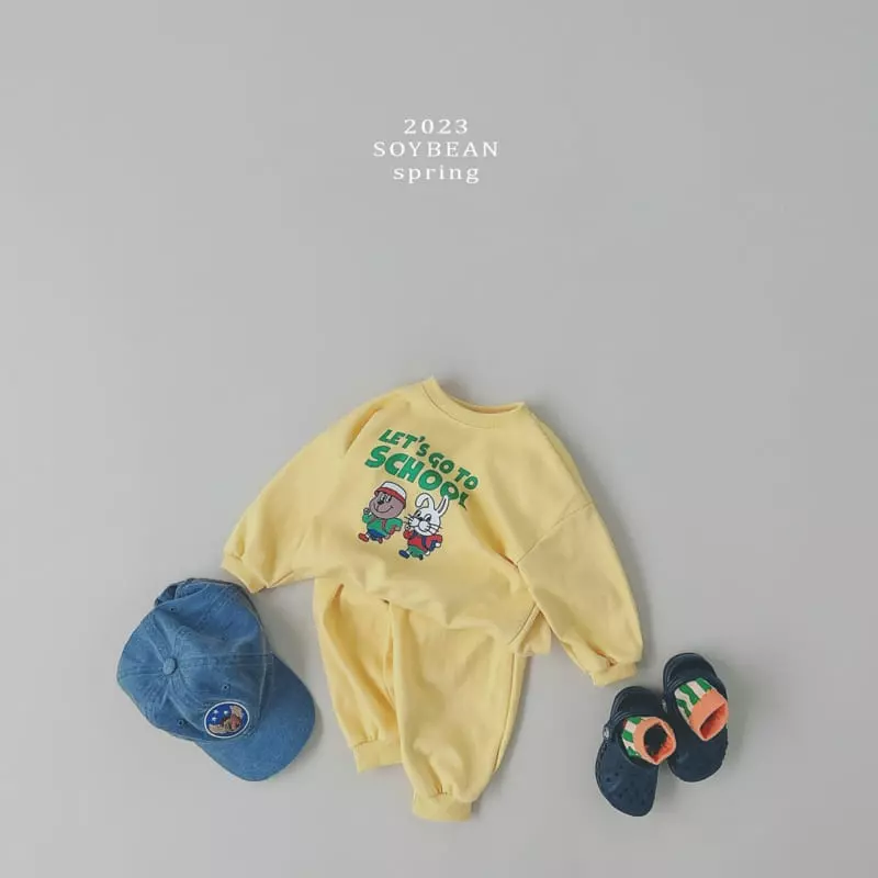 Soybean - Korean Children Fashion - #littlefashionista - Let's Go Top Bottom Set - 2