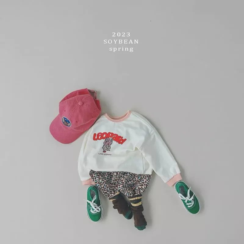 Soybean - Korean Children Fashion - #magicofchildhood - Leopard Top Bottom Set - 2