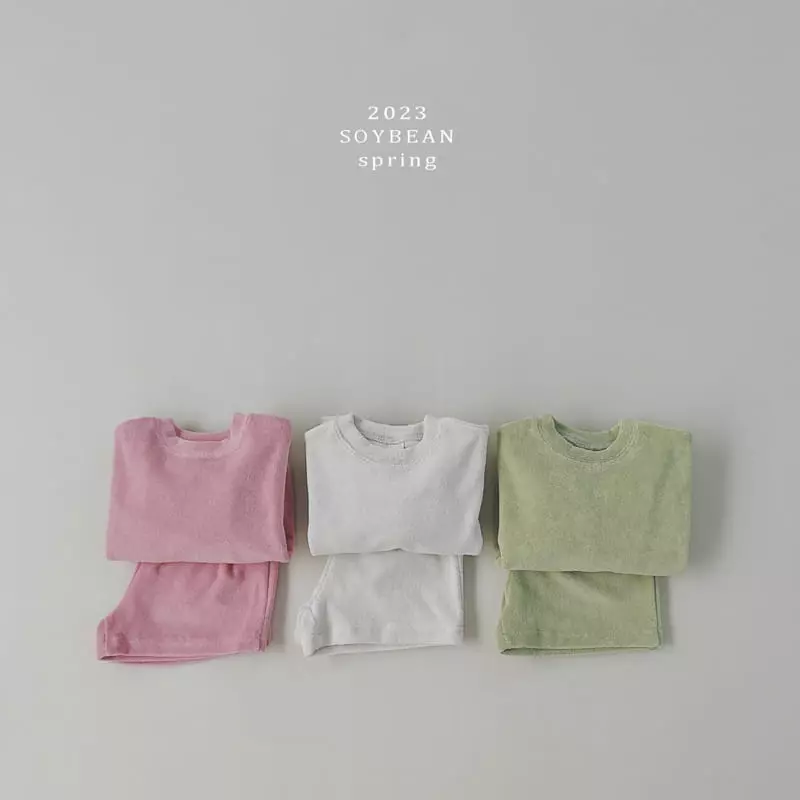 Soybean - Korean Children Fashion - #minifashionista - SS Terry Top Bottom Set - 7