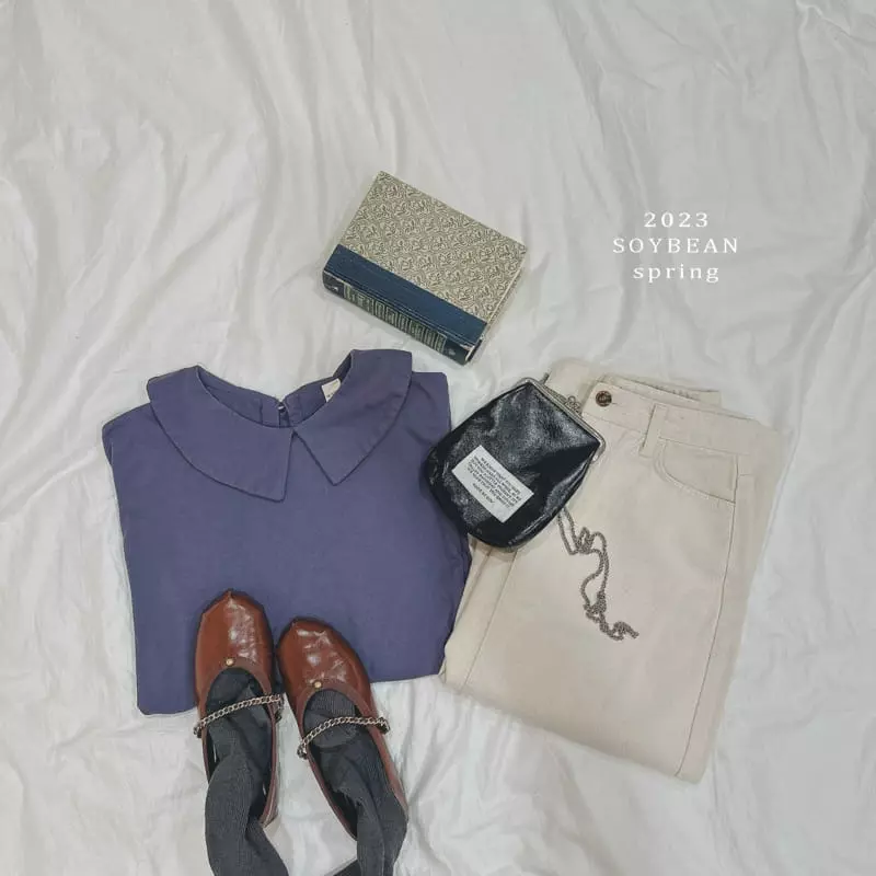 Soybean - Korean Children Fashion - #minifashionista - Mom Petit Collar Box Tee - 5