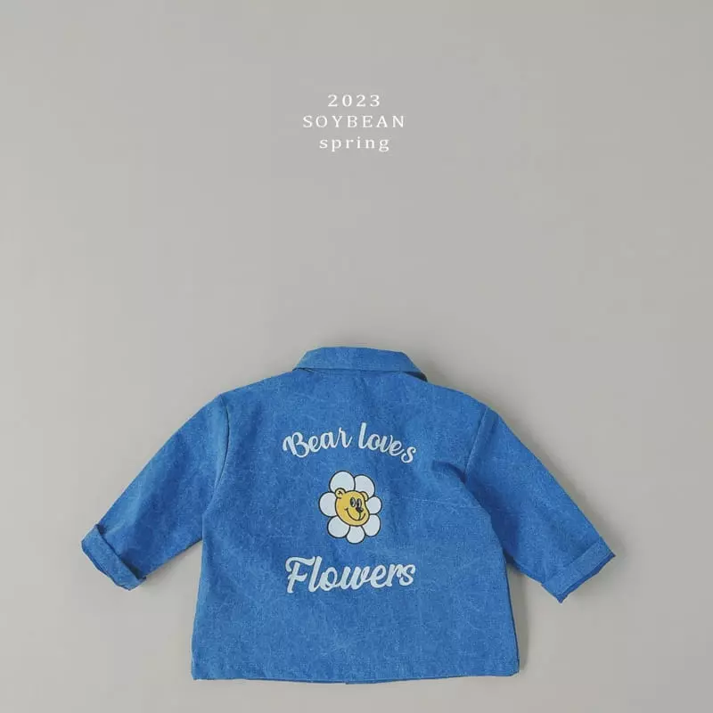 Soybean - Korean Children Fashion - #prettylittlegirls - Flwoer Bear Spring Field Jacket - 8