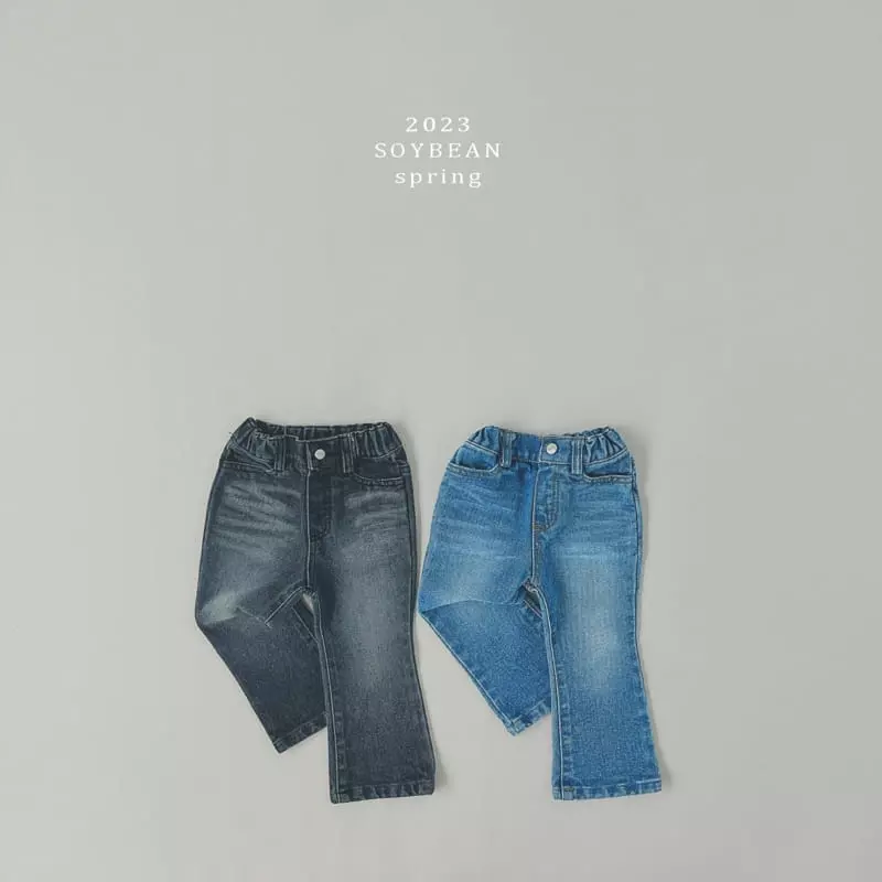 Soybean - Korean Children Fashion - #prettylittlegirls - Vcat Wahing Bootscut Pants - 3
