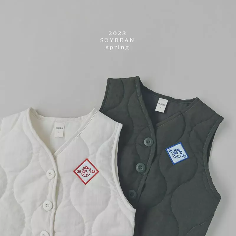 Soybean - Korean Children Fashion - #prettylittlegirls - Bear Quilting Vest - 9