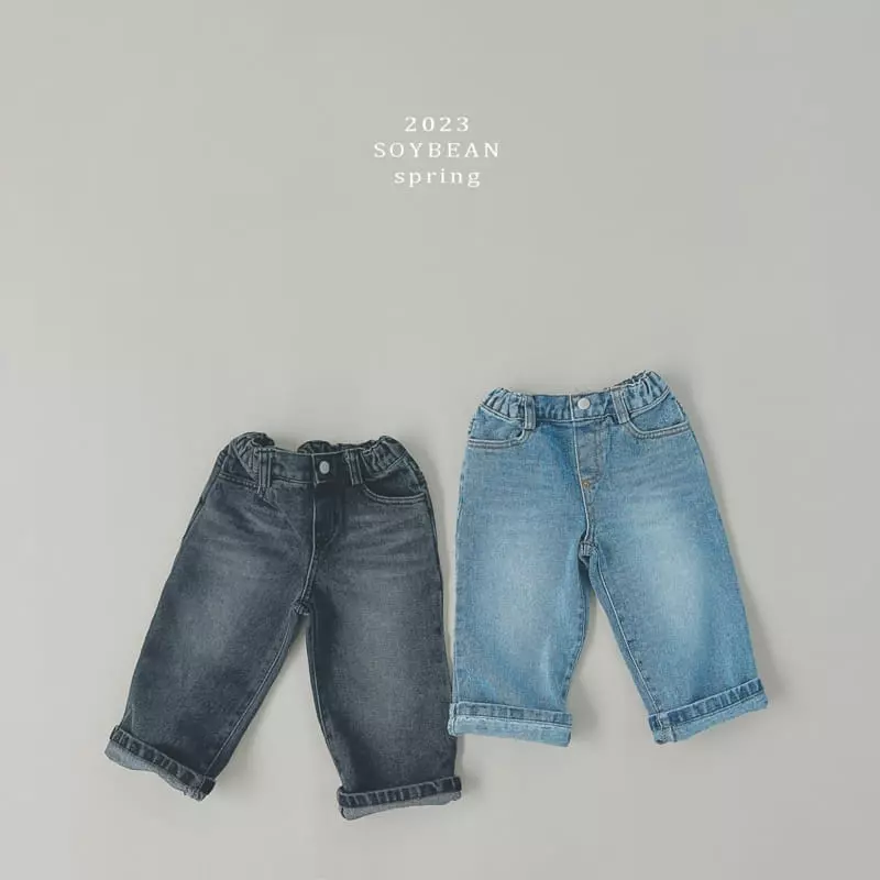 Soybean - Korean Children Fashion - #todddlerfashion - Vintage Wide Jeans - 11