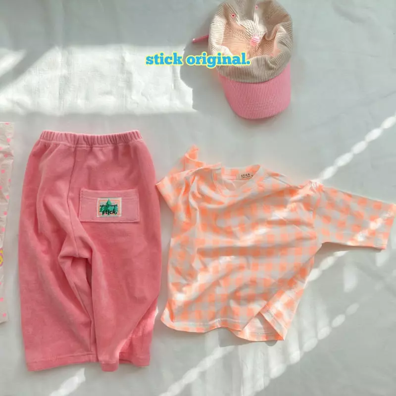 Stick - Korean Children Fashion - #childofig - Check Box Tee with Mom - 9