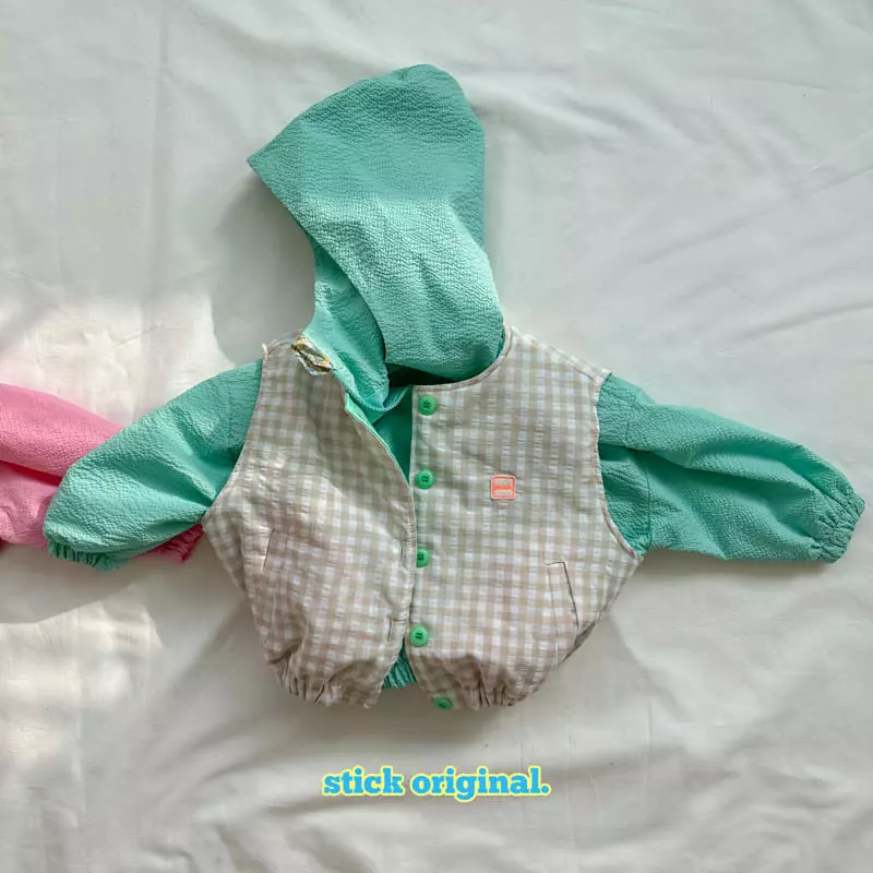 Stick - Korean Children Fashion - #childofig - Check Vest - 7