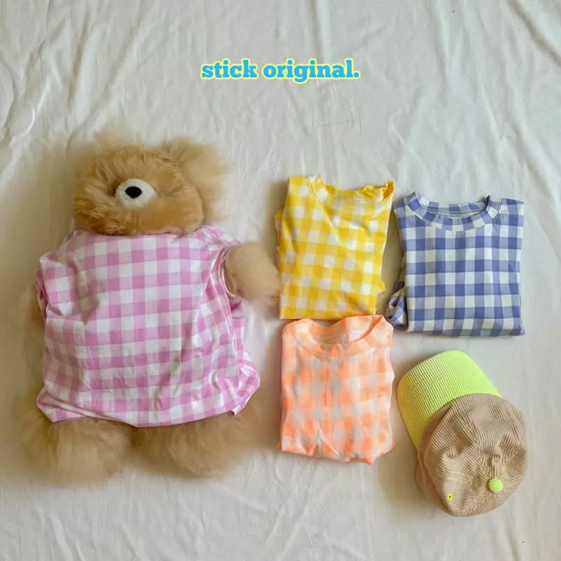 Stick - Korean Children Fashion - #discoveringself - Check Box Tee with Mom - 12
