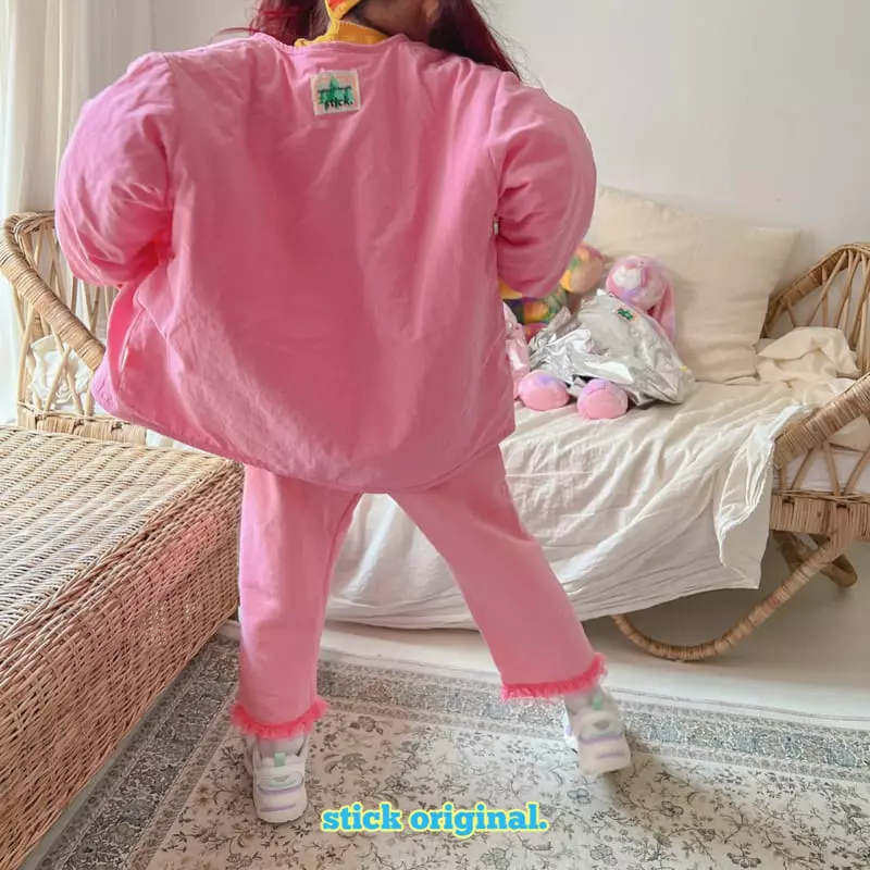 Stick - Korean Children Fashion - #kidzfashiontrend - Lace Terry Pants - 9