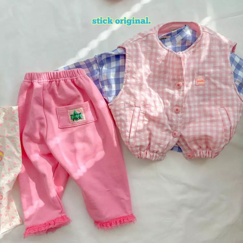 Stick - Korean Children Fashion - #Kfashion4kids - Check Box Tee with Mom - 4