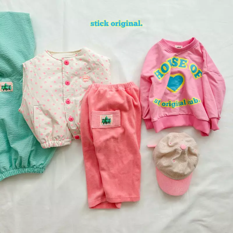 Stick - Korean Children Fashion - #littlefashionista - Dot Vest - 3