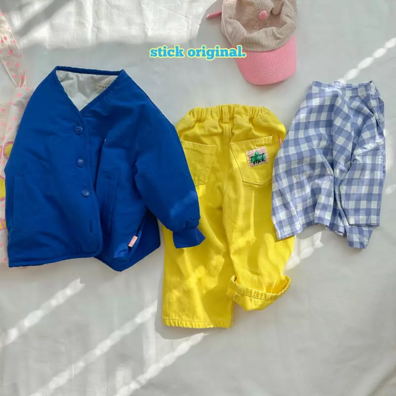 Stick - Korean Children Fashion - #prettylittlegirls - Check Box Tee with Mom - 7