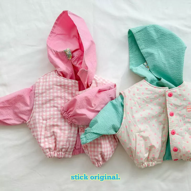 Stick - Korean Children Fashion - #todddlerfashion - Bubble Wind Jumper with Mom - 2