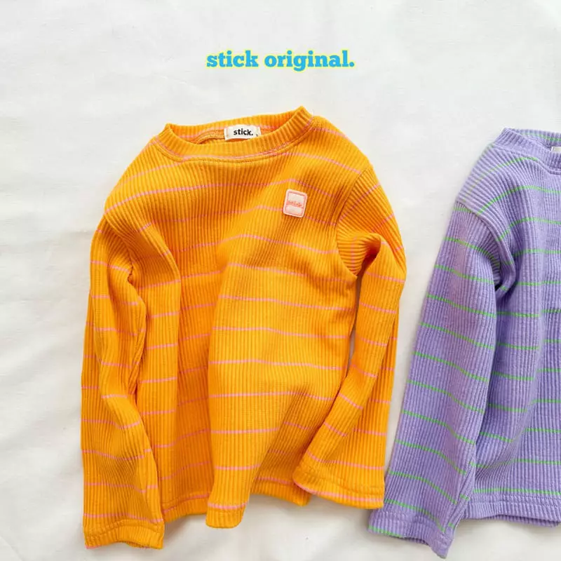 Stick - Korean Children Fashion - #toddlerclothing - Honey Bee Rib Tee