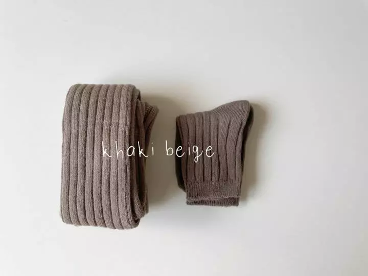 Teamand - Korean Children Fashion - #Kfashion4kids - Leggings Rib Socks Set - 2