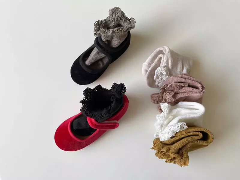 Teamand - Korean Children Fashion - #Kfashion4kids - Eyelet  Lace  Socks   - 12