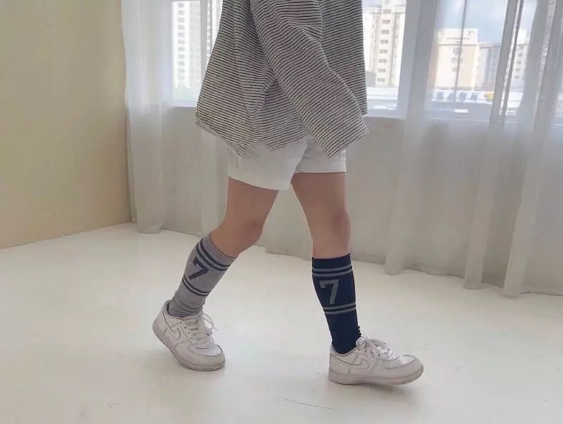 Teamand - Korean Children Fashion - #Kfashion4kids - Number Knee Socks Set - 8
