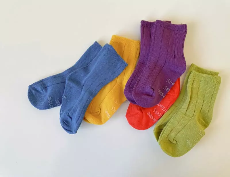 Teamand - Korean Children Fashion - #Kfashion4kids - Color Socks Set