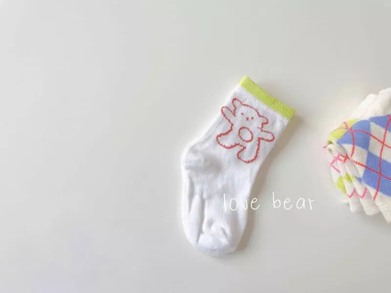Teamand - Korean Children Fashion - #childofig - Brr Bear Socks - 5