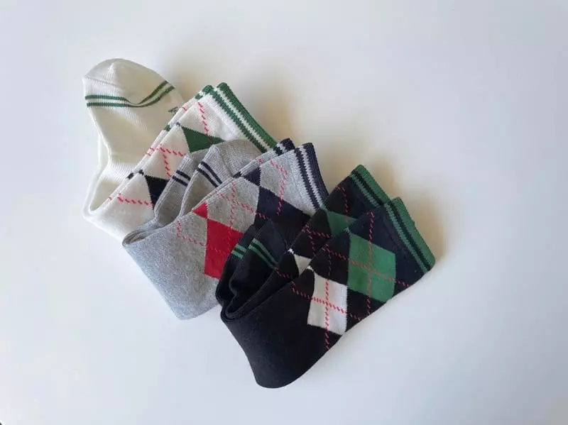 Teamand - Korean Children Fashion - #childofig - Argyle Knee Socks Set - 3
