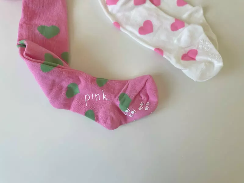 Teamand - Korean Children Fashion - #designkidswear - Lovely Heart Tights - 3