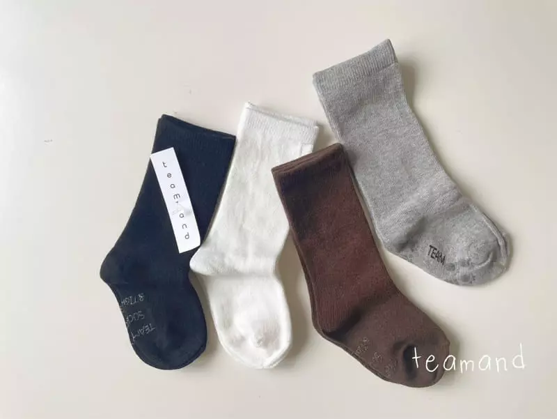 Teamand - Korean Children Fashion - #designkidswear - Simple Knee Socks Set - 3