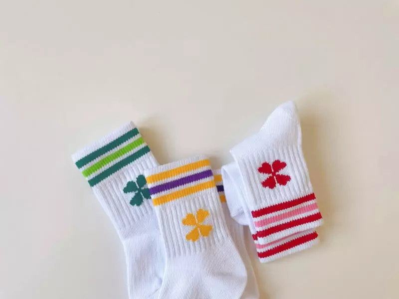 Teamand - Korean Children Fashion - #discoveringself - Crew Socks Set - 3