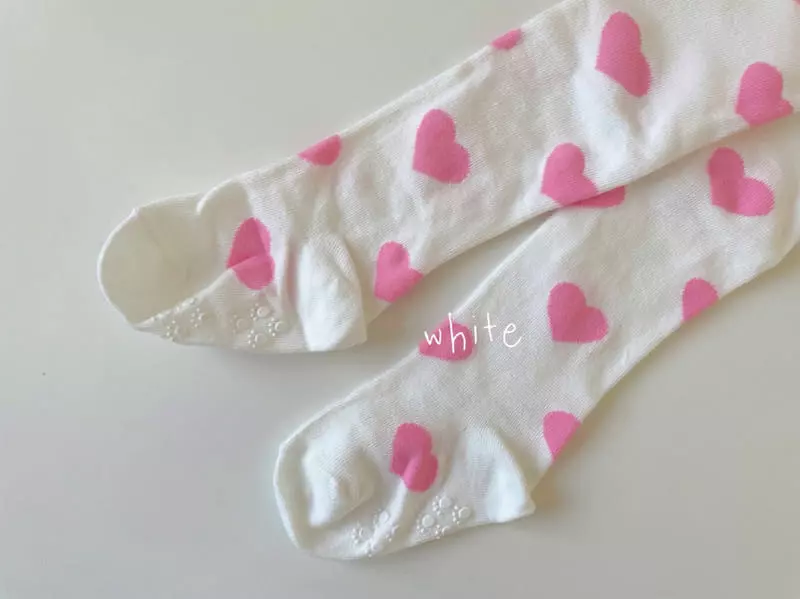 Teamand - Korean Children Fashion - #kidsshorts - Lovely Heart Tights - 6