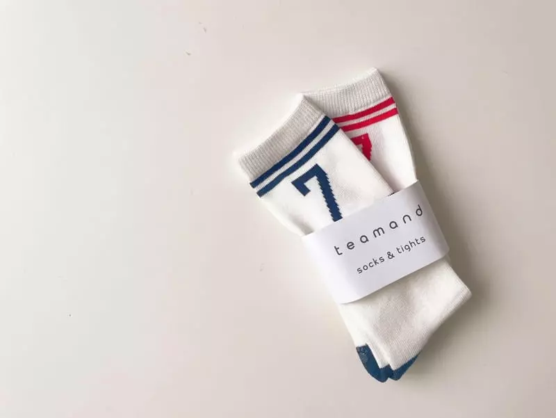 Teamand - Korean Children Fashion - #kidsshorts - Number Knee Socks Set - 5