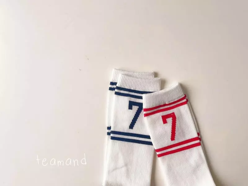 Teamand - Korean Children Fashion - #kidsstore - Number Knee Socks Set - 6