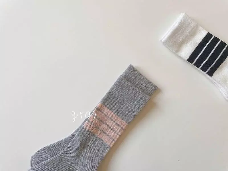 Teamand - Korean Children Fashion - #kidsstore - Half Knee Socks