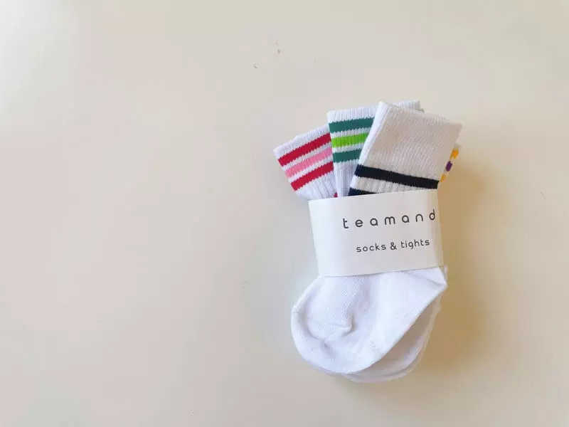 Teamand - Korean Children Fashion - #kidsstore - Crew Socks Set - 6