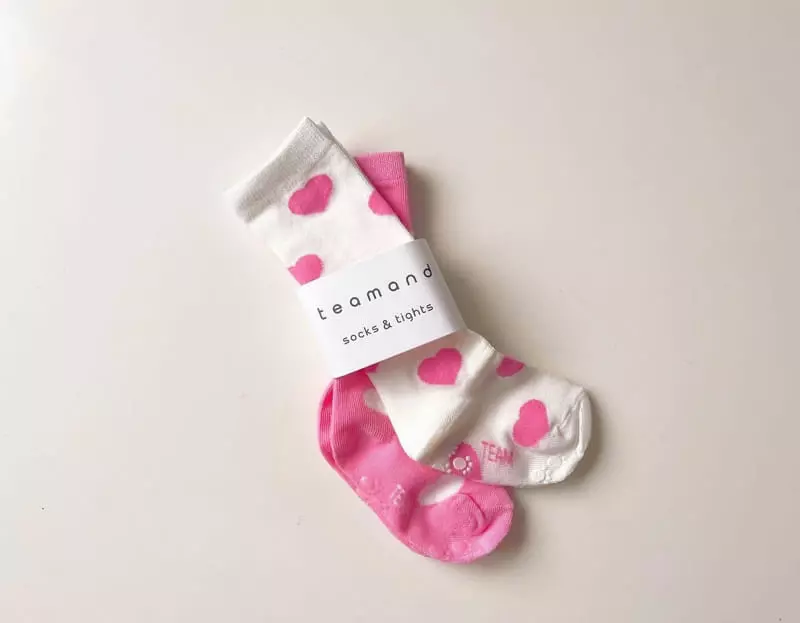 Teamand - Korean Children Fashion - #kidsstore - Heart Knee Socks  - 8