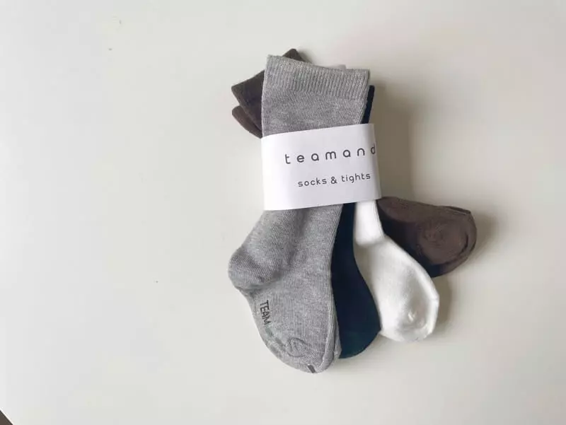 Teamand - Korean Children Fashion - #kidsstore - Simple Knee Socks Set - 7
