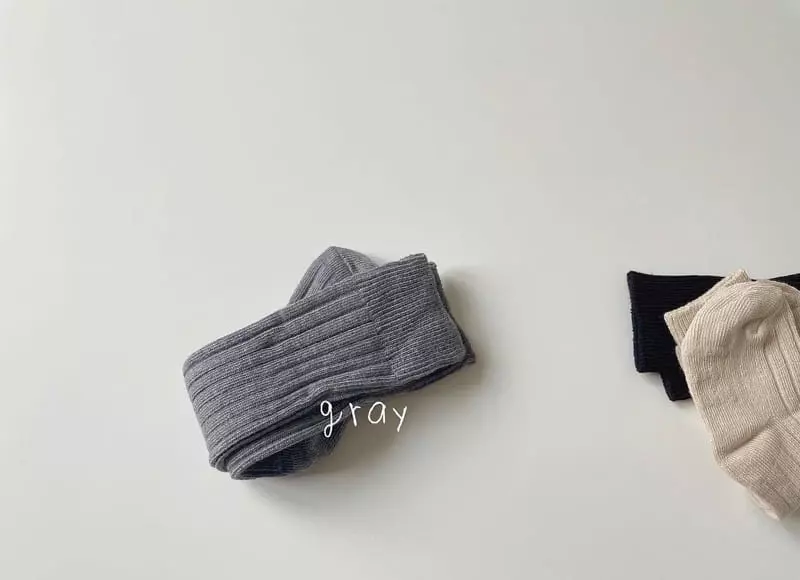 Teamand - Korean Children Fashion - #kidsstore - RIb Knee Socks - 4