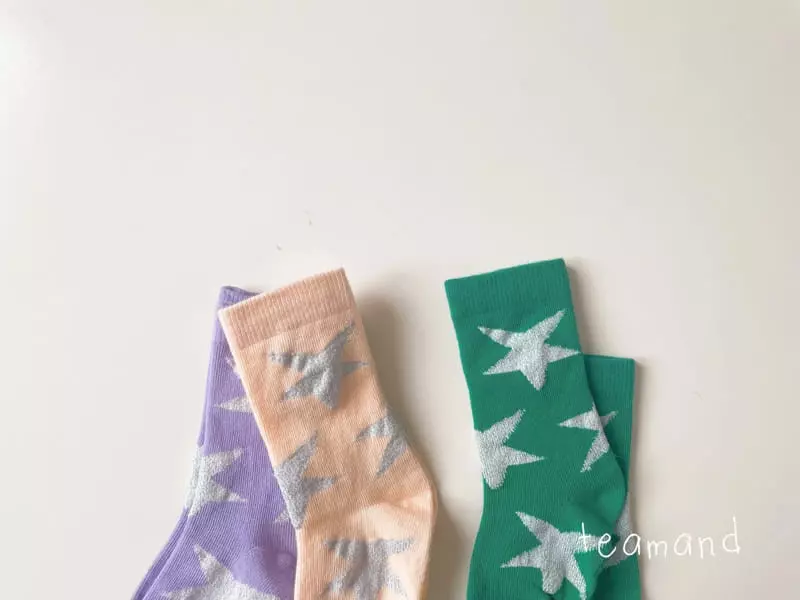 Teamand - Korean Children Fashion - #kidzfashiontrend - Hoshi Knee Socks  - 10