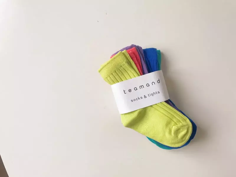 Teamand - Korean Children Fashion - #kidzfashiontrend - Neon RIb Set - 9