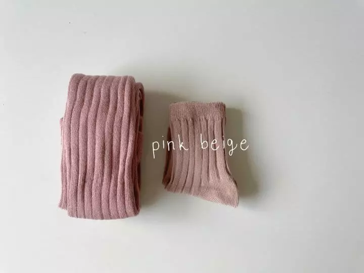 Teamand - Korean Children Fashion - #littlefashionista - Leggings Rib Socks Set - 3