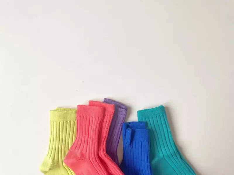 Teamand - Korean Children Fashion - #littlefashionista - Neon RIb Set - 11