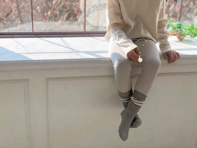 Teamand - Korean Children Fashion - #magicofchildhood - Three Stripes Rib Knee Socks  - 11